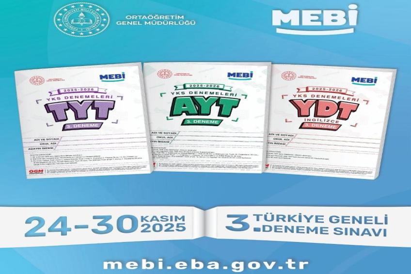 MEBİ PLATFORMU ÜZERİNDEN DENEME SINAVI - 3